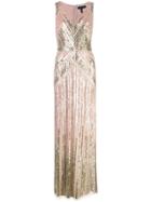 Aidan Mattox Sequin Embroidered Gown - Pink