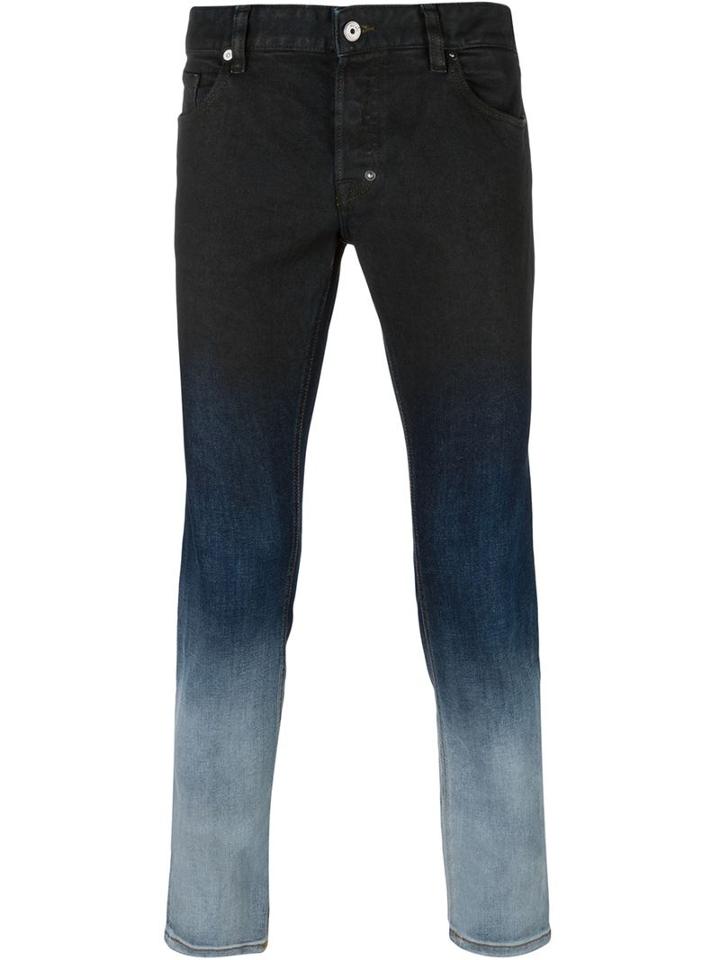 Just Cavalli Gradient Slim-fit Jeans, Men's, Size: 33, Blue, Cotton/polyester/spandex/elastane