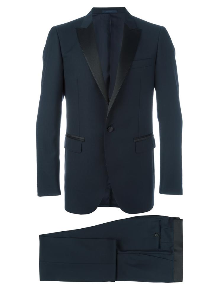 Lanvin Two-piece Dinner Suit, Men's, Size: 48, Blue, Viscose/wool