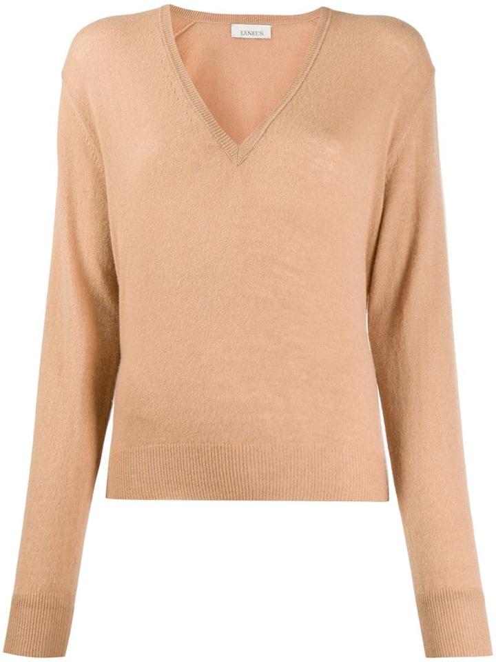Laneus V-neck Sweater - Neutrals