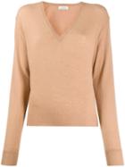 Laneus V-neck Sweater - Neutrals