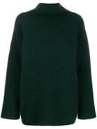 Jacquemus Ribbed Turtle Neck Jumper - Green