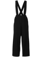 Comme Des Garçons Comme Des Garçons Cropped Overall Trousers - Black