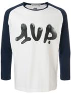 Junya Watanabe Man Print Long Sleeve Top - White