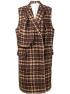 Calvin Klein 205w39nyc Checked Gilet - Neutrals
