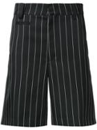 Juun.j Pinstripe Shorts, Men's, Size: 50, Black, Wool