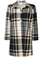 Portspure Checked Single-breasted Coat - Multicolour