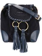 See By Chloé Polly Shoulder Bag, Women's, Blue, Cotton/calf Leather