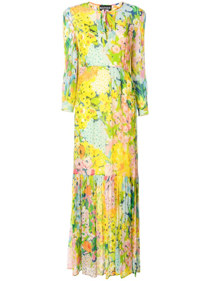 Boutique Moschino Long Floral Print Dress - Multicolour