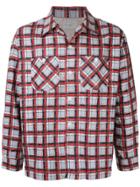 Fake Alpha Vintage 1950s Flannel Shirt - Blue