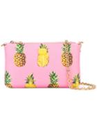 Dolce & Gabbana Mini Pineapple Print Shoulder Bag, Women's, Pink, Leather