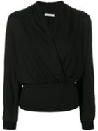Max Mara - Wrap Top - Women - Spandex/elastane/viscose - Xs, Black, Spandex/elastane/viscose