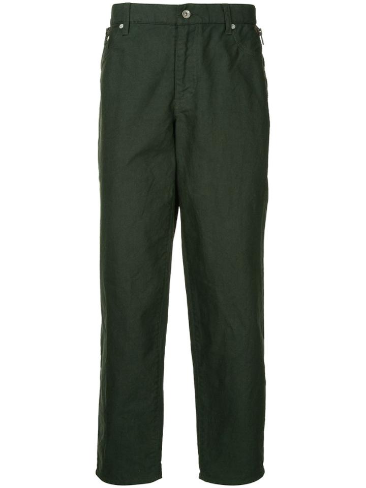 Kolor Zip Detail Tapered Trousers - Green