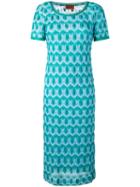 Missoni - Crochet Knit Dress - Women - Silk/polyester/spandex/elastane/rayon - 44, Blue, Silk/polyester/spandex/elastane/rayon