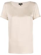 Theory Short-sleeve Shift Blouse - Nude & Neutrals