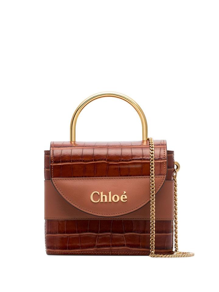 Chloé Abylock Tote Bag - Brown