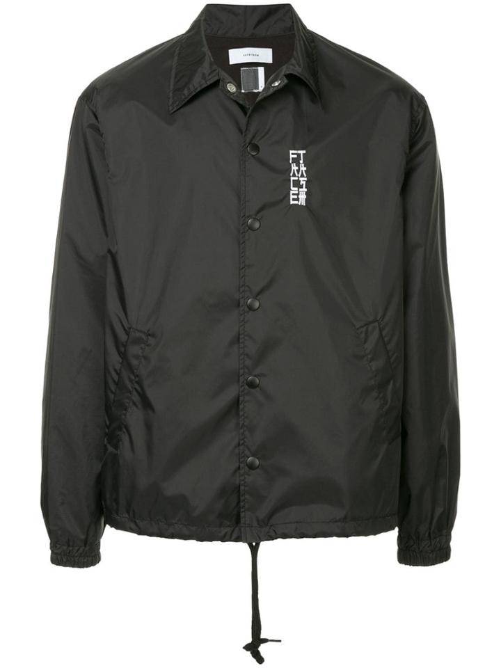 Facetasm Embroidered Casual Jacket - Black
