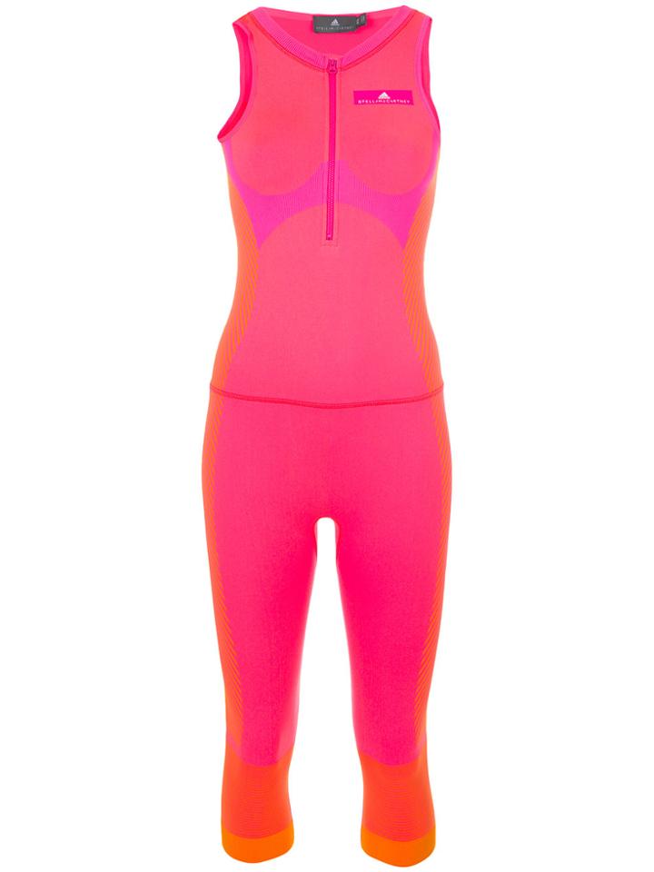 Adidas By Stella Mccartney Seamless Yoga All-in-one - Pink & Purple