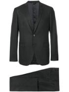 Tagliatore Checked Formal Suit - Grey