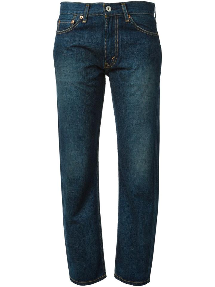 Junya Watanabe Washed Boyfriend Jeans - Blue