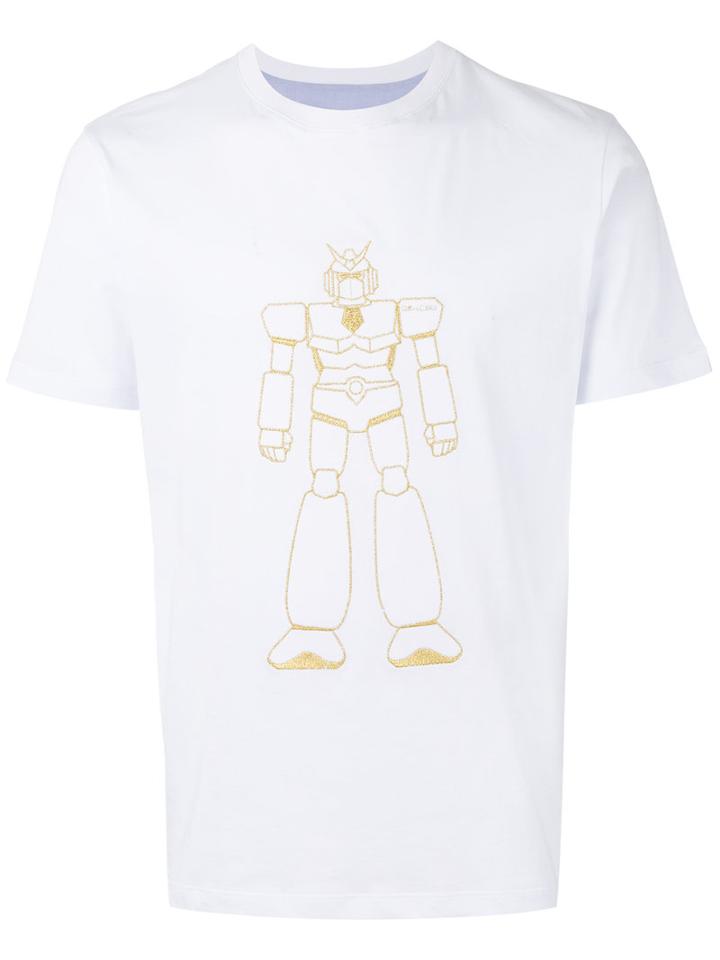 Lc23 - Robot Print T-shirt - Men - Cotton - S, White, Cotton