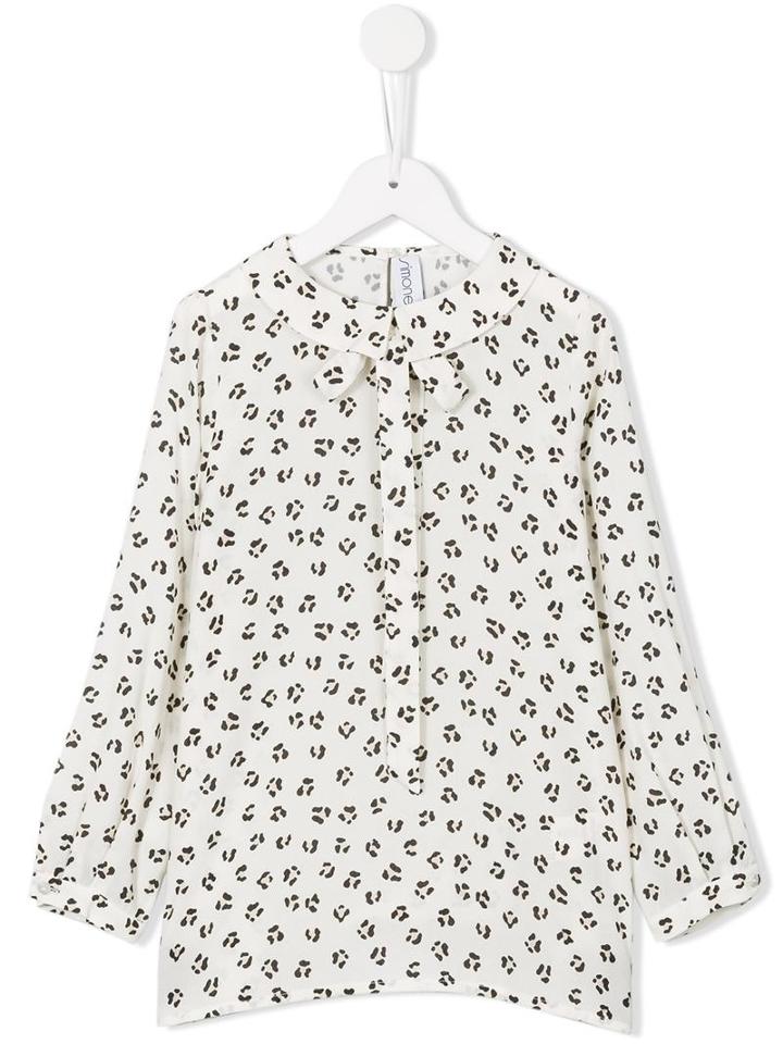 Simonetta Animal Print Blouse, Girl's, Size: 6 Yrs, Nude/neutrals