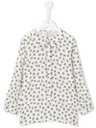 Simonetta Animal Print Blouse, Girl's, Size: 6 Yrs, Nude/neutrals