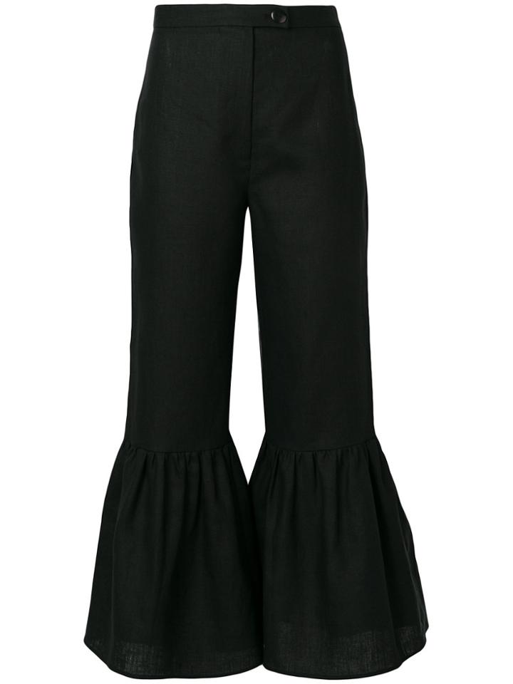 Mara Hoffman Flared Trousers - Black