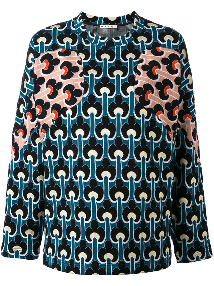 Marni Portrait Print Sweatshirt - Multicolour