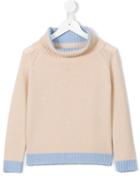Ermanno Scervino Junior Funnel Neck Jumper, Toddler Girl's, Size: 4 Yrs, Nude/neutrals