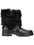 Coach Coach G2876 Bk/bk Leather/fur/exotic Skins->leather - Black
