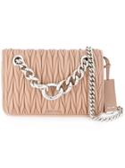 Miu Miu Matelassé Chain Shoulder Bag - Nude & Neutrals