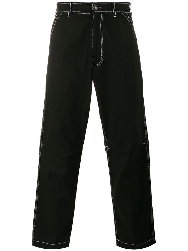 Comme Des Garçons Shirt Contrast Stitch Trousers - Black
