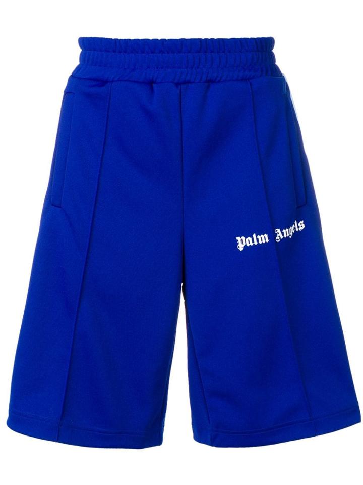 Palm Angels Oversized Track Shorts - Blue