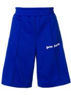 Palm Angels Oversized Track Shorts - Blue