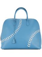 Hermès Vintage Sac Bolide Baseball Tote - Blue