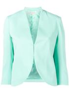 Emilio Pucci Cropped Collarless Jacket - Blue