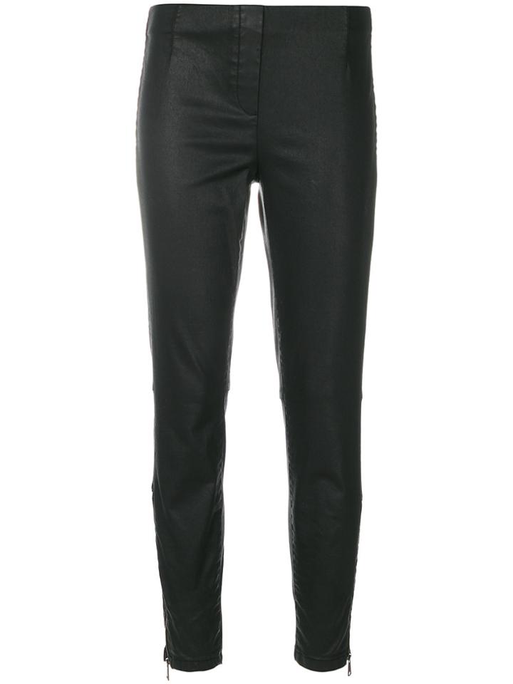 Luisa Cerano Ankle Zip Trousers - Black