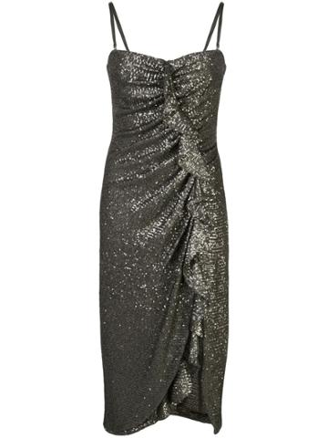 Jonathan Simkhai Sequined Ruffled-detail Dress - Green