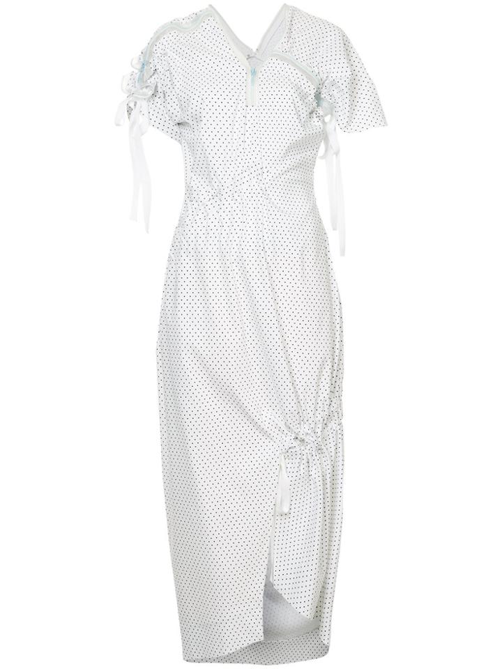 Christopher Esber Coiled Multi-zip Dress - White