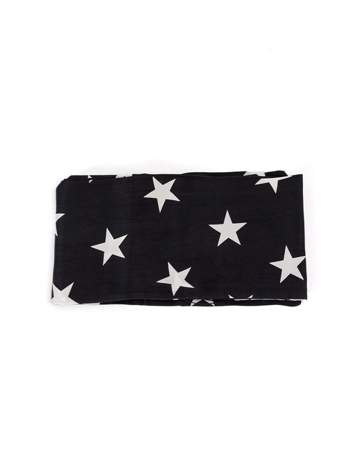 Faith Connexion Star Pattern Scarf, Women's, Black, Silk