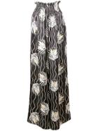 Jill Stuart Venus Print Palazzo Trousers - Black