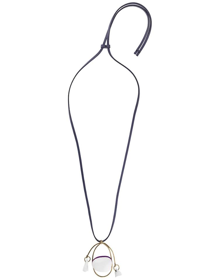 Marni Flower Heads Pendant Necklace - White