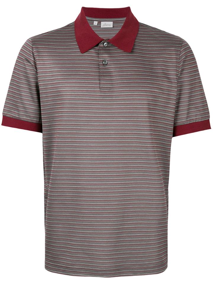 Brioni Striped Polo Shirt - Multicolour