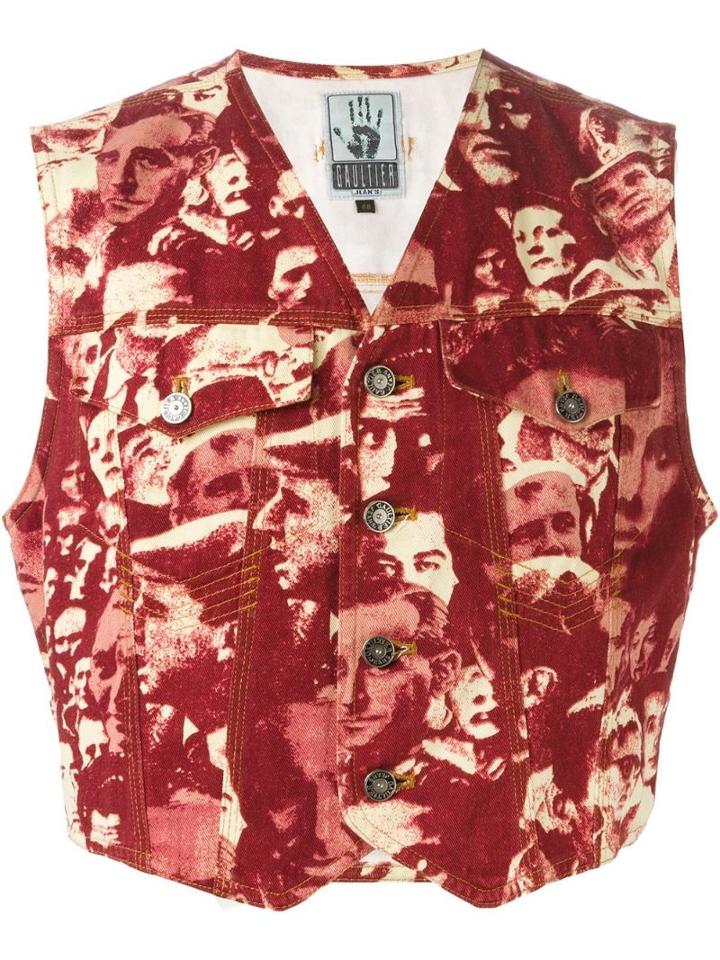 Jean Paul Gaultier Pre-owned 'l'europe De L'avenir' Waistcoat - Red