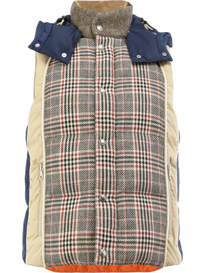 Junya Watanabe Comme Des Garçons Man Houndstooth Padded Gilet -