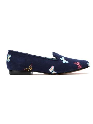 Blue Bird Shoes Suede Borboletas Slippers