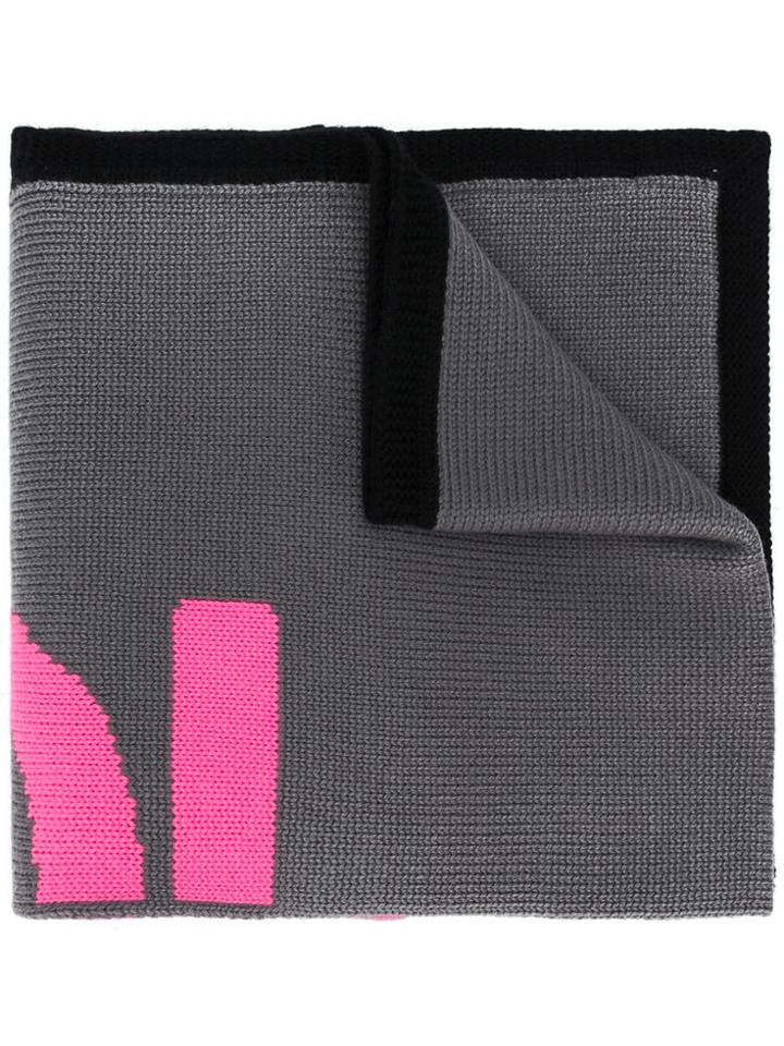 Fendi Logo Knit Scarf - Pink
