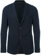 Z Zegna Patch Pocket Blazer, Men's, Size: 46, Blue, Cupro/cotton/linen/flax/polyamide
