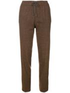 Fabiana Filippi Check Tapered Trousers - Brown